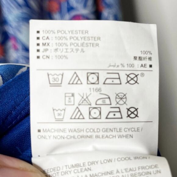 Old Navy Women's Maxi Dress XS Blue Floral Bird Pattern Sleeveless Keyhole Lined - Picture 10 of 11